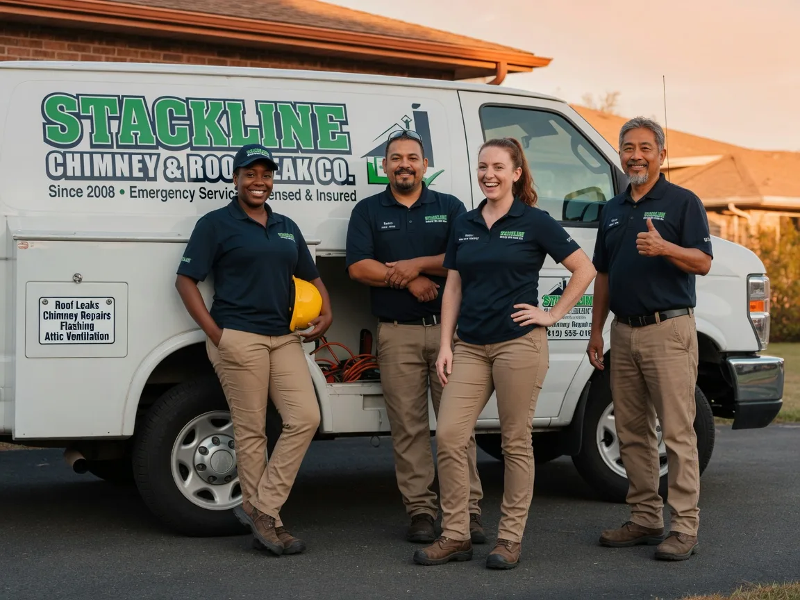 Chimney flashing repair company in Falls, PA